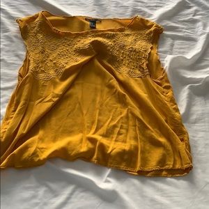 Mustard yellow blouse